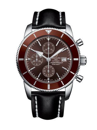 Breitling A1331233/Q616/441X/A20BA.1 : Superocean Heritage II 46 Chronograph Stainless Steel / Bronze / Bronze /  Calf / Pin