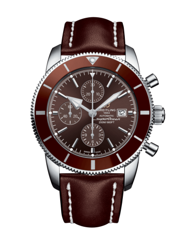 Breitling A1331233/Q616/443X/A20BA.1 : Superocean Heritage II 46 Chronograph Stainless Steel / Bronze / Bronze /  Calf / Pin