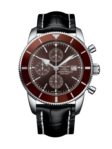 Breitling A1331233/Q616/760P/A20BA.1 : Superocean Heritage II 46 Chronograph Stainless Steel / Bronze / Bronze /  Croco / Pin