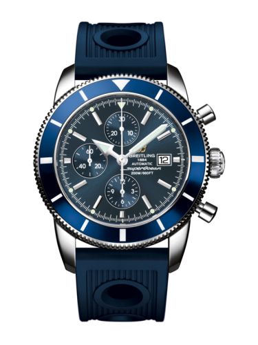 Breitling A1332016.C758.205S : Superocean Heritage 46 Chronograph Stainless Steel / Blue / Blue / Rubber