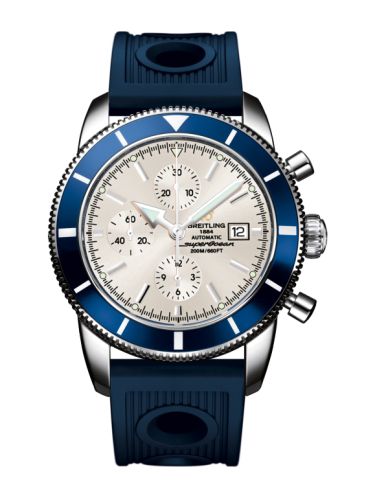 Breitling A1332016.G698.205S : Superocean Heritage 46 Chronograph Stainless Steel / Blue / Stratus Silver / Rubber