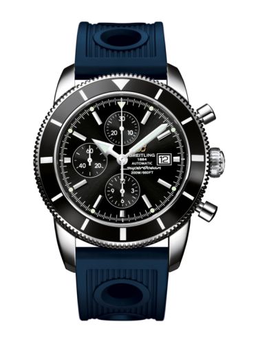 Breitling A1332024.B908.205S : Superocean Heritage 46 Chronograph Stainless Steel / Black / Black / Rubber