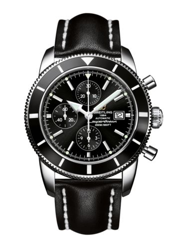 Breitling A1332024.B908.441X : Superocean Heritage 46 Chronograph Stainless Steel / Black / Black / Calf