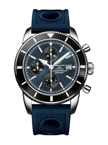 Breitling A1332024.C817.205S : Superocean Heritage 46 Chronograph Stainless Steel / Black / Gun Blue / Rubber