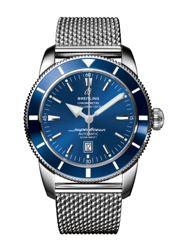 Breitling A1732016.C734.144A : Superocean Heritage 46 Stainless Steel / Blue / Blue / Milanese