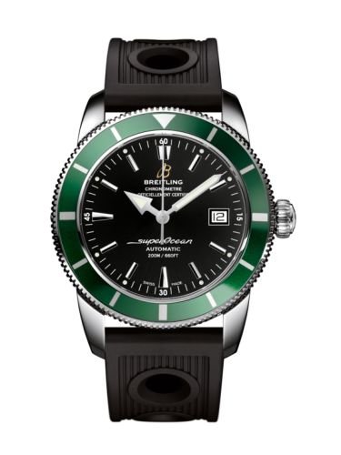 Breitling A1732136.BA61.200S : Superocean Heritage 42 Stainless Steel / Green / Volcano Black / Rubber 