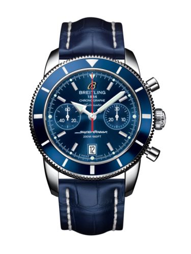 Breitling A2337016.C856.731P : Superocean Heritage 44 Chronograph Stainless Steel / Blue / Blue / Croco