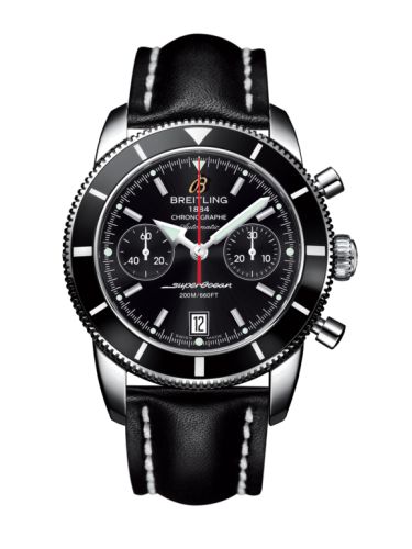 Breitling A2337024.BB81.435X : Superocean Heritage 44 Chronograph Stainless Steel / Black / Black / Calf