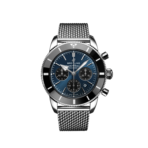 Breitling AB0162121C1A1 : Superocean Heritage II B01 Chronograph 44 Stainless Steel / Blue / Bracelet