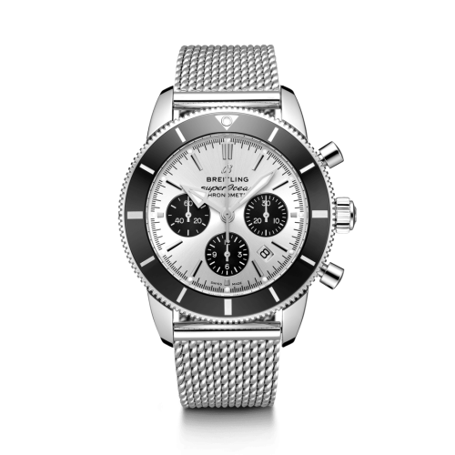 Breitling AB0162121G1A1 : Superocean Heritage II B01 Chronograph 44 Stainless Steel / Silver / Bracelet