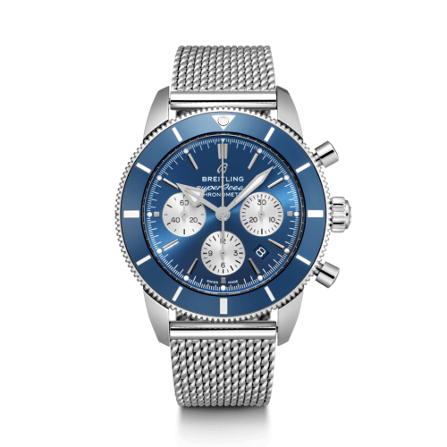 Breitling AB0162161C1A1 : Superocean Heritage II B01 Chronograph 44 Stainless Steel / Blue / Bracelet