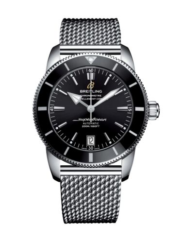 Breitling AB2010121B1A1 : Superocean Heritage II 42 Stainless Steel / Black / Black / Bracelet