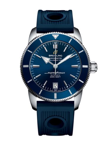 Breitling AB201016/C960/211S/A20S.1 : Superocean Heritage II 42 Stainless Steel / Blue / Blue / Rubber / Pin