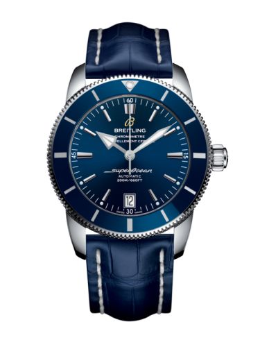 Breitling AB201016/C960/731P/A20BA.1 : Superocean Heritage II 42 Stainless Steel / Blue / Blue / Croco / Pin