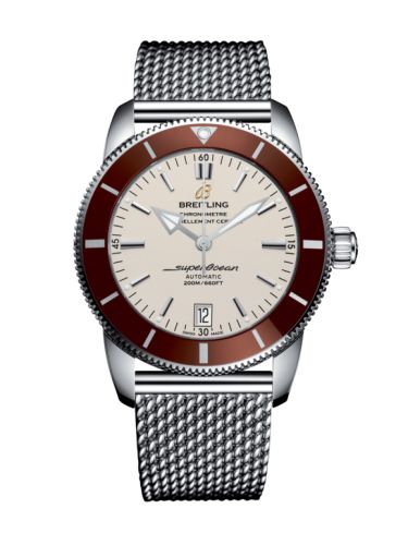 Breitling AB201033.G827.154A : Superocean Heritage II 42 Stainless Steel / Bronze / Silver / Milanese