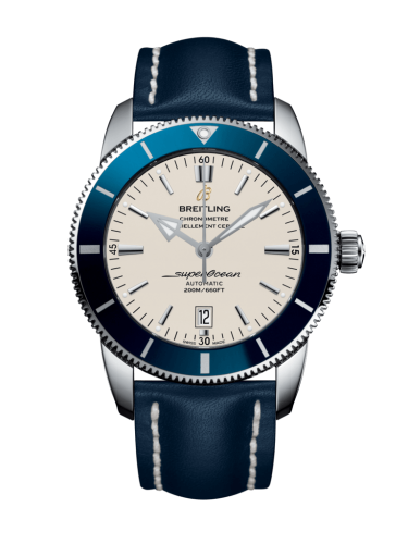Breitling AB202016/G828/101X/A20BA.1 : Superocean Heritage II 46 Stainless Steel / Blue / Silver / Calf / Pin