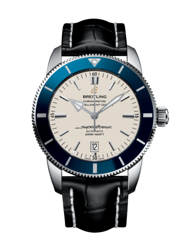 Breitling AB202016/G828/761P/A20D.1 : Superocean Heritage II 46 Stainless Steel / Blue / Silver / Croco / Folding