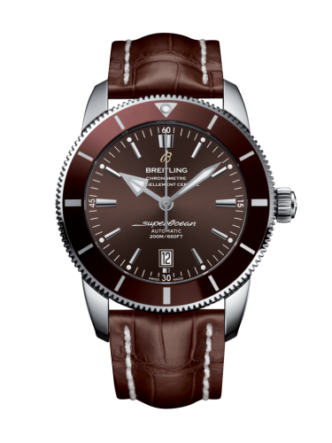 Breitling AB202033/Q618/757P/A20D.1 : Superocean Heritage II 46 Stainless Steel / Bronze / Bronze / Croco / Folding