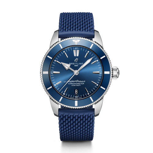 Breitling AB2030161C1S1 : Superocean Heritage II B20 Automatic 44 Stainless Steel / Blue / Rubber / Folding