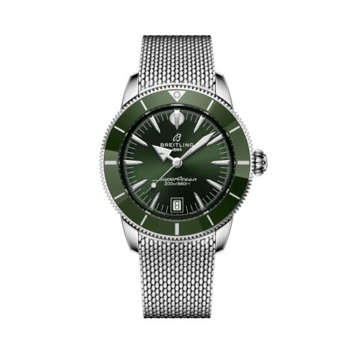 Breitling AB3110361L1A1 : Superocean Heritage B31 Automatic 40 Stainless Steel / Green / Milanese