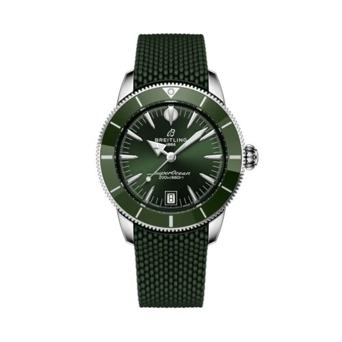 Breitling AB3110361L1S1 : Superocean Heritage B31 Automatic 40 Stainless Steel / Green / Rubber