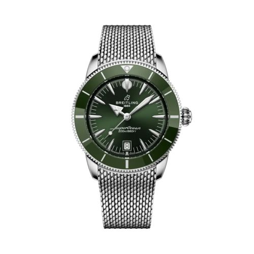 Breitling AB3111361L1A1 : Superocean Heritage B31 Automatic 42 Stainless Steel / Green / Milanese