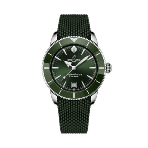 Breitling AB3111361L1S1 : Superocean Heritage B31 Automatic 42 Stainless Steel / Green / Rubber