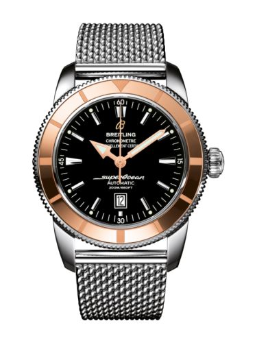 Breitling U1732012.B868.152A : Superocean Heritage 46 Stainless Steel / Red Gold / Black / Milanese