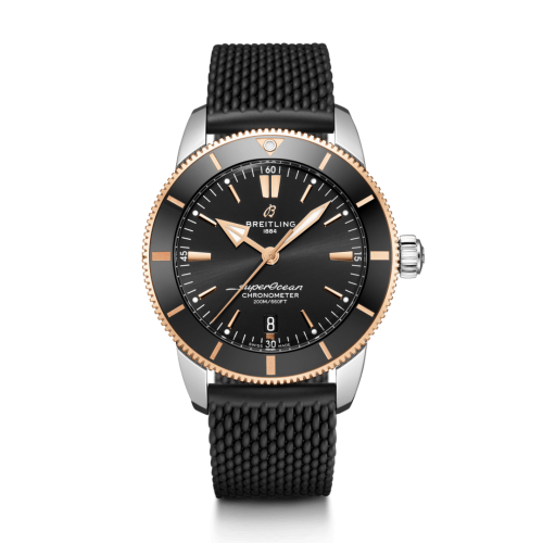 Breitling UB2030121B1S1 : Superocean Heritage II B20 Automatic 44 Stainless Steel - Red Gold / Black / Rubber / Folding