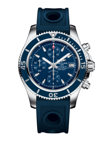 Breitling A13311D1/C971/203S/A18D.2 : Superocean Chronograph 42 Stainless Steel / Blue / Rubber / Folding