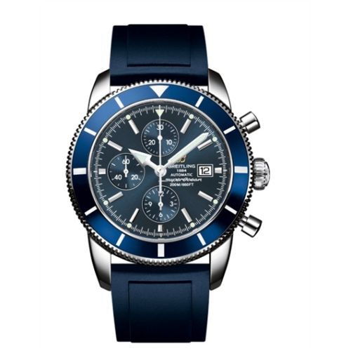 Breitling A1332016.C758.139S : Superocean Heritage 46 Chronograph Stainless Steel / Blue / Blue / Rubber