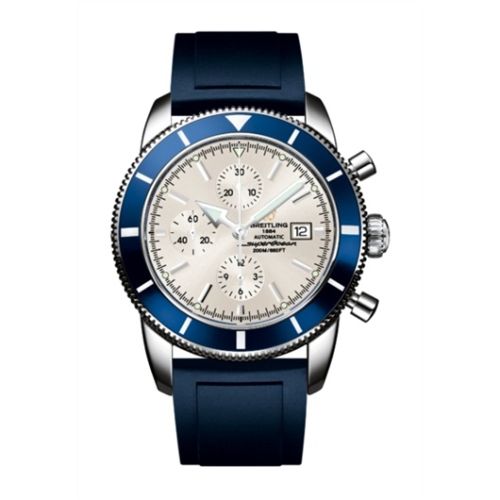 Breitling A1332016.G698.139S : Superocean Heritage 46 Chronograph Stainless Steel / Blue / Stratus Silver / Rubber