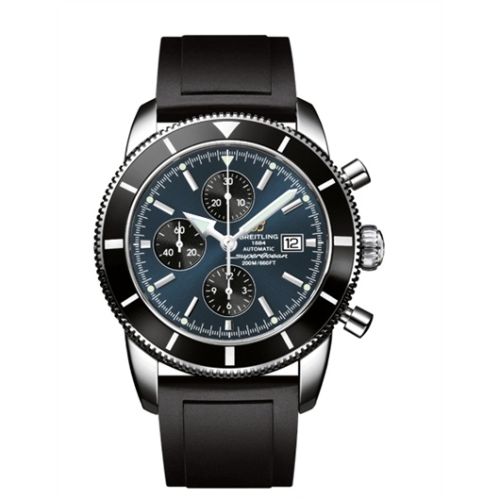 Breitling A1332024.C817.135S : Superocean Heritage 46 Chronograph Stainless Steel / Black / Gun Blue / Rubber