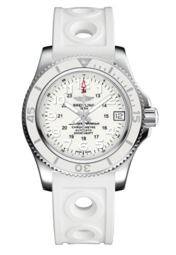 Breitling A17312D21A1S1 : Superocean II 36 White / Rubber