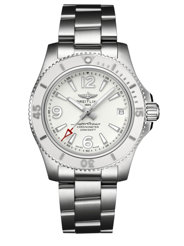 Breitling A17316D21A1A1 : Superocean 36 Stainless Steel / White / Bracelet