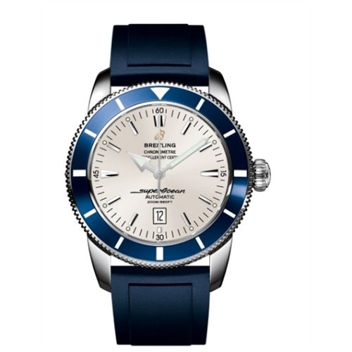 Breitling A1732016.G642.139S : Superocean Heritage 46 Stainless Steel / Blue / Stratus Silver / Rubber