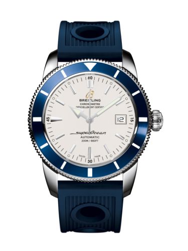 Breitling A1732116.G717.211S : Superocean Heritage 42 Stainless Steel / Blue / Stratus Silver / Rubber