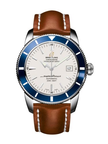 Breitling A1732116.G717.433X : Superocean Heritage 42 Stainless Steel / Blue / Stratus Silver / Calf