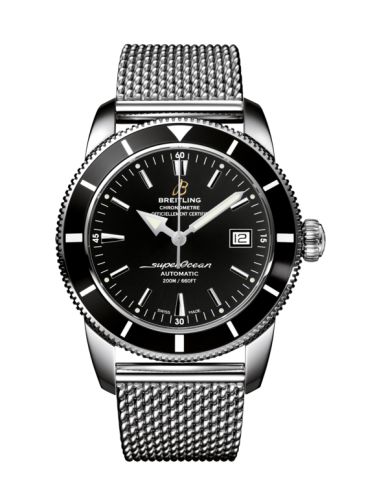 Breitling A1732124.BA61.154A : Superocean Heritage 42 Stainless Steel / Black / Volcano Black / Milanese