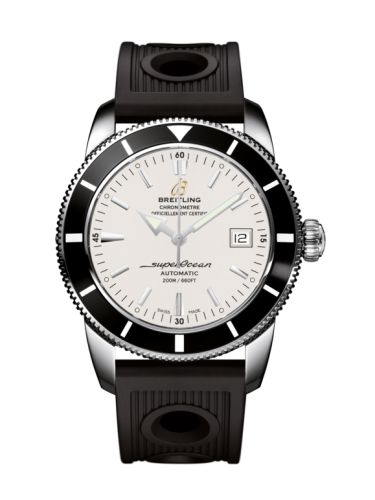 Breitling A1732124.G717.200S : Superocean Heritage 42 Stainless Steel / Black / Stratus Silver / Rubber 