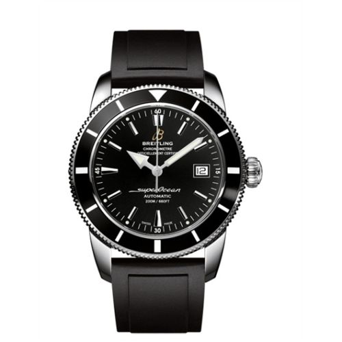 Breitling A1732124.BA61.131S : Superocean Heritage 42 Stainless Steel / Black / Volcano Black / Rubber