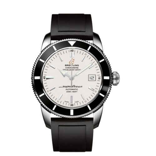 Breitling A1732124.G717.131S : Superocean Heritage 42 Stainless Steel / Black / Stratus Silver / Rubber