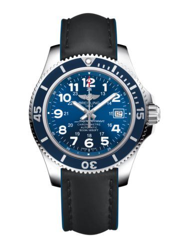 Breitling A17365D1/C915/223X/A18BA.1 : Superocean II 42 Stainless Steel / Blue / Mariner Blue / Rubber / Pin