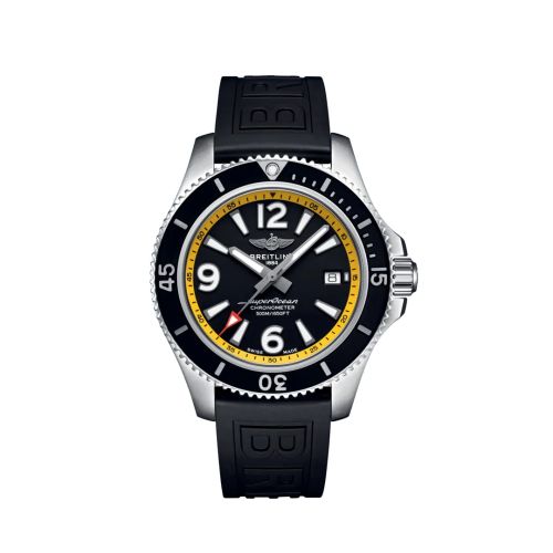 Breitling A17366D71B1S1 : Superocean 42 Stainless Steel / Black - Yellow / eComm