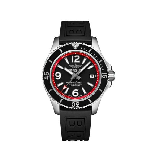 Breitling A17366D71B2S1 : Superocean 42 Stainless Steel / Black - Red / eComm