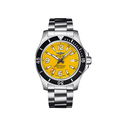 Breitling A17367021I1A1 : Superocean 44 Stainless Steel / Yellow / Bracelet