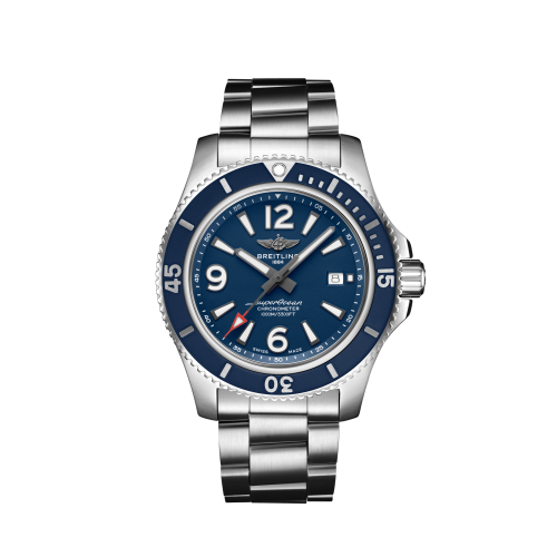 Breitling A17367D81C1A1 : Superocean 44 Stainless Steel / Blue / Bracelet