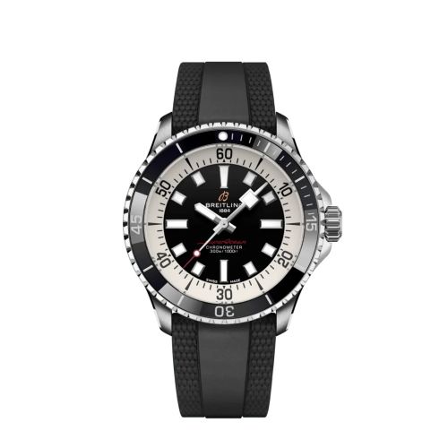 Breitling A17375211B1S1 : SuperOcean Automatic 42 Stainless Steel / Black / Rubber