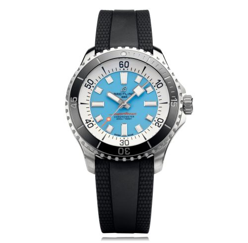 Breitling A173763A1C1S1 : SuperOcean Automatic 44 Stainless Steel / Ice Blue / Bucherer
