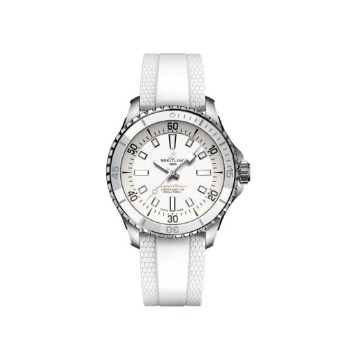Breitling A17377211A1S1 : SuperOcean Automatic 36 Stainless Steel / White / Ruber